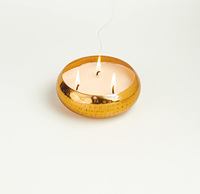 Urli en or martelé, cire de soja organique et paraffine, fait main, écologique, non toxique, couleur personnalisée, aromathérapie, décoration d'intérieur