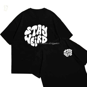 T-shirts décontractés à manches courtes en coton/polyester, imprimés en relief, respirants, de haute qualité, 200g, pour hommes, streetwear, OEM - Product Image 5