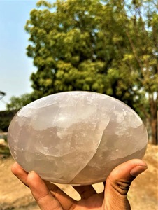Gran Cristal de Cuarzo Ahumado Curativo Lingam Hecho a Mano, Gema de Reiki Dinámica de Gujarat, Arte y Coleccionismo - Product Image 5
