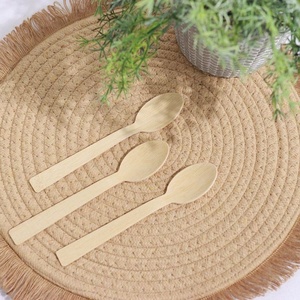 Elegant Birchwood 155mm Disposable Spoons for Luxury Catering Events Spoons for Yogurt and Dessert Parlors Parties and Outdoor - Product Image 1