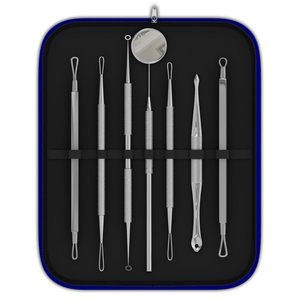 Kit de herramientas para eliminar puntos negros, juego premium de 7 piezas de acero inoxidable para eliminar puntos negros y espinillas. - Product Image 3