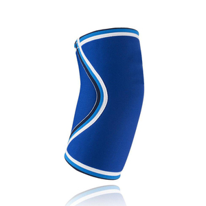 Support de coude en néoprène à compression universelle unisexe avec fermeture auto-agrippante, séchage rapide, respirant, toutes saisons, bleu, blanc, noir - Product Image 3