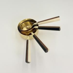 Ensemble de tasses à mesurer et cuillères en acier inoxydable de luxe écologiques 2026 avec poignée en résine, compatibles lave-vaisselle et congélateur, pour liquides et aliments secs - Product Image 2