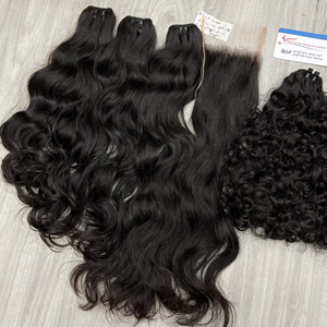 Fournisseur de Cheveux Naturels : Mèches Ondulées Naturelles Double Drawn, Couleur Noir Naturel - Product Image 4