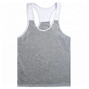 Débardeur de sport pour homme avec logo personnalisé, dos en Y, pour musculation et entraînement croisé - Product Image 6