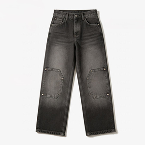 Pantalons en jean pour hommes, coupe décontractée, denim délavé, pour marques de vêtements américaines, fournisseur de lavage personnalisé et de marque privée. - Product Image 4