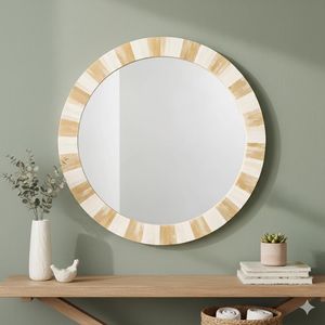 Premium Floral Bone Inlay <b>Mirror</b> <b>Frame</b> Decorative Handmade <b>Mirror</b> For Elegant Home Decor Collection - Product Image 3