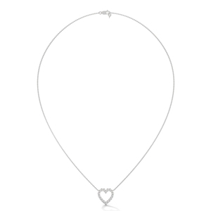 Collar con Colgante de Diamante Cultivado en Laboratorio en Plata de Ley con Piedras de Múltiples Formas, Joyería Fina Elegante, Regalo para Mujer, Uso Diario - Product Image 3