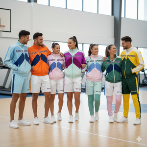Rexfit <b>Sports</b> Factory Wholesale Mens Custom Windbreaker Jacket and Shorts Training <b>Set</b> Tracksuit <b>Set</b> Wholesale - Product Image 4