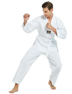 ชุดเทควันโดออกแบบเองได้ ผ้าโพลีคอตตอน ระบายอากาศได้ดี น้ำหนักเบา ทนทาน ชุดฝึกซ้อม คอวี สำหรับผู้ชายและผู้หญิง - Product Image 4