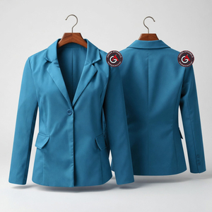 Pour Offre Spéciale 2023 mode haute qualité femmes en gros Blazer décontracté à manches longues Blazers pour femmes Logo personnalisé - Product Image 1
