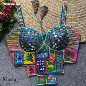 Blusa Moderna de Estilo Italiano en Seda con Tricot y Bordado de Hilos Múltiples con Efecto Espejo, Sin Mangas y Estilo Corsé, Moda Femenina - Product Image 5