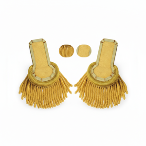 Épaulette en or personnalisée de haute qualité fabriquée en or Bullion Épaulette uniforme bon marché OEM ODM pour toute l'épaulette - Product Image 4
