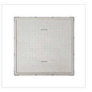 Couvercle de manhole durable en PRV 30x30, carré, en plastique renforcé de fibre de verre pour drain extérieur et accès aux équipements - Product Image 1