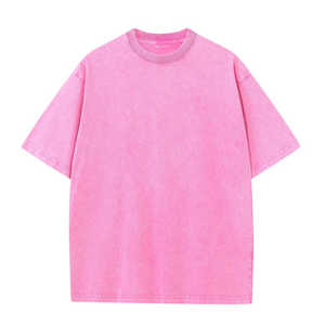 เสื้อยืดโอเวอร์ไซส์แบบฟอกสี โพลีเอสเตอร์/คอตตอน เนื้อหนา สไตล์วินเทจ ซักแล้ว ใส่สบาย เป็นมิตรกับสิ่งแวดล้อม ระบายอากาศได้ดี สตรีทแวร์ รับสกรีนโลโก้ - Product Image 4