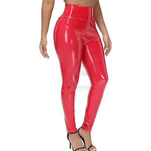 Leggings de cuero para mujer con cintura elástica, último estilo, en venta en línea al por mayor, precio razonable, hechos en Pakistán. - Product Image 3