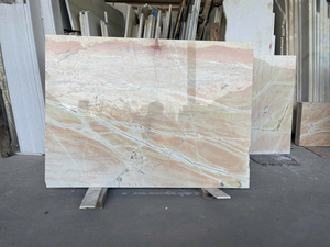 Modern Factory-Processed Milky White 100% Natural Calcite <b>Marble</b> Stone Slabs Polished Honed Waterproof Durable Eco-Friendly - Product Image 3