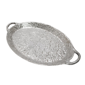 Plat de service en aluminium en forme de feuille de plume, finition dorée, pour la maison, la cuisine, la table, les fruits secs et les collations - Product Image 3