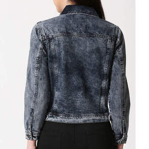 Vestes en jean tricotées en laine pour femmes à prix abordable, manches longues, style tendance, imperméables, écologiques, en coton et élasthanne respirant - Product Image 4