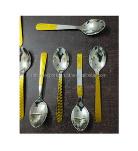 Vajilla New Look superventas, juego de cubiertos de metal y acero inoxidable, cubiertos en juego de cubiertos dorados en diferentes tamaños - Product Image 1