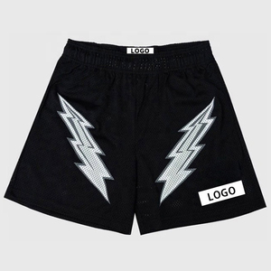 Shorts de basketball unisexes à séchage rapide, antibactériens, imprimés, avec cordon de serrage, logo personnalisé, broderie, maille respirante, personnalisable - Product Image 1