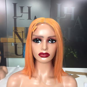 SDD Perruque vierge brute vietnamienne couleur personnalisée HD dentelle de soie transparente frontale sans colle 100% perruques de cheveux humains pour les femmes noires - Product Image 4