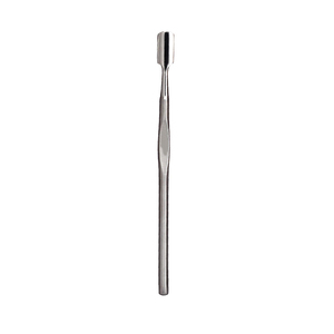 Pousse-cuticules professionnel en acier inoxydable poli miroir, double usage, à tête plate, pour manucure - Product Image 1