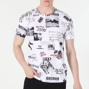 T-shirts Streetwear 100% Coton Biologique Imprimés à l'Écran, Style Décontracté avec Sérigraphie, Épaules Tombantes, Coupe Oversize - Product Image 5