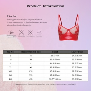 Da donna Sexy Push up Bustier <span class=keywords><strong>Balconette</strong></span> vedi reggiseno intimo con ferretto aspetto bagnato Top corto per biancheria da notte da discoteca Lingerie