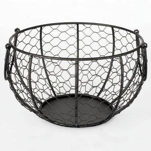 Panier à fruits en fil métallique, panier de rangement en forme de cercle, porte-fruits suspendu, design moderne pour le stockage des aliments - Product Image 3