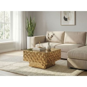 Mesa de Centro Moderna Focal Point con Superficie Texturizada, Muebles Contemporáneos para Sala de Estar, Diseño Decorativo - Product Image 1