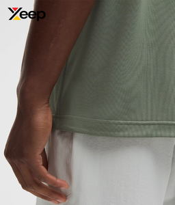 Débardeur de sport décontracté pour homme XEEP, vente directe usine, XC-GTT-11, haute qualité, respirant, séchage rapide, tricoté 100% coton, col rond, couleur unie - Product Image 4