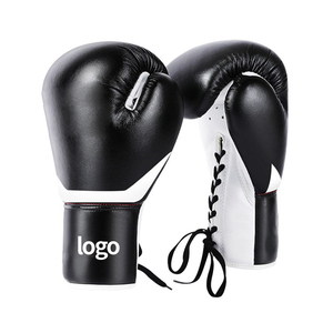 High Quality PU Leather Lace-up Stretch & Waterproof Custom Logo Design <b>Glove</b> Wholesale Professional 8oz Adult Boxing <b>Gloves</b> - Product Image 2