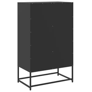 Armoire haute et étroite en acier laminé à froid noir pour les meubles de salon - Product Image 6