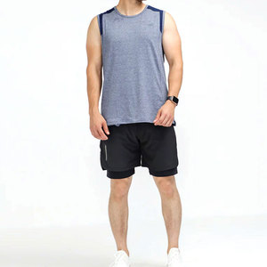 Débardeur de sport pour homme OEM, tissu extensible doux, sans manches, pour entraînement fitness et course à pied - Product Image 4