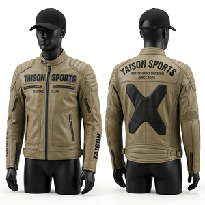 <b>Mens</b> 950 GSM Cowhide Leather Motorbike <b>Jacket</b> Black Red Grey Panel Design Custom Sublimation Logo Biker <b>Men's</b> <b>Jackets</b> - Product Image 4