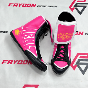 Zapatos de Boxeo Profesionales Personalizados No Boxing No Life, Transpirables, de Alta Calidad, Cómodos, Duraderos, Amarillos y Negros, Antideslizantes - Product Image 3