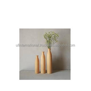 Vases de fleurs en bois personnalisés, décor Unique, fait à la main, Logo artisanal personnalisé, emballage de Style décoratif, vente en gros - Product Image 1