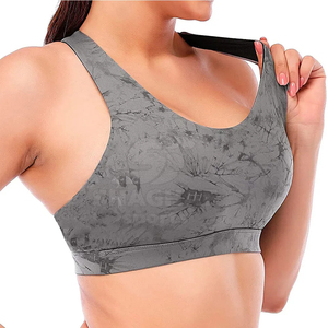 Sujetador deportivo de alta sujeción con compresión, diseñado para correr, entrenamiento en el gimnasio y deportes activos. - Product Image 2