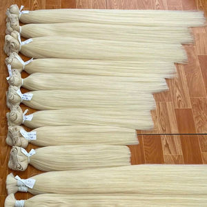 Extensiones de Cabello Vietnamitas Virgen Remy Color Rubio Súper Doble Trama a Granel 100g Longitud 8"-32" - Product Image 1