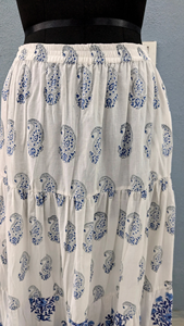 Hand Block Print Cotton <b>Skirt</b> Ethnic Wear Women Long Maxi <b>Skirt</b> <b>Summer</b> Dress Casual Wear Floral Print Long <b>Skirt</b> Gift For Her - Product Image 4