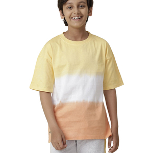 Camisetas Tie-Dye Juveniles Personalizables, Camisetas Unisex para Niños, Camisetas de Algodón con Estampado Tie-Dye, Ropa Casual Personalizada de Estilo Urbano para Niños - Product Image 1