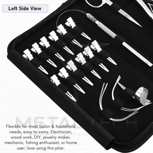 Premium Quality OEM ODM Hair Extension Stylist <b>Tool</b> Kit With Extension Pliers Pulling Needle Hair Clips and Organizer Carry Case - Product Image 6