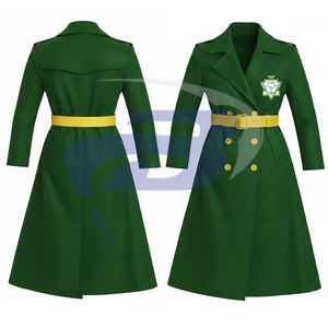 Manteau long en laine de haute qualité pour femme, prêt à être expédié, de la sororité Chi Eta Phi CEPhi, avec ceinture. - Product Image 3