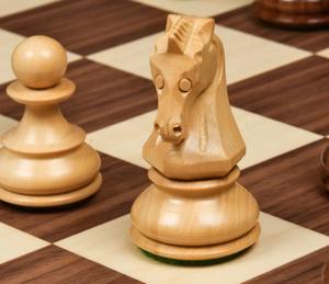 Jeu d'échecs de style Fischer Dubrovnik Premium 1950, pièces de 3,75 pouces en bois de sheesham et de buis, au meilleur prix - Product Image 1