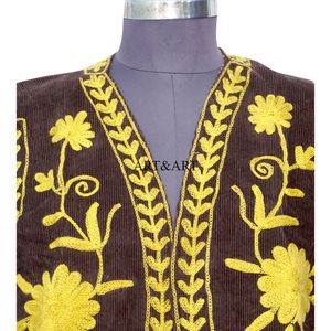 Chaleco estilo vintage para mujer con estampado floral, cuello redondo, tela Cotrise, informal, para todas las estaciones, sin mangas. - Product Image 2