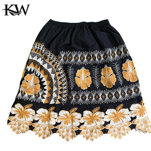 2026 Womens Cotton Hawaiian Islander <b>Skirts</b> Guam Micronesia Design Polyester Floral Manufactured Pakistan Prices Printed <b>Skirts</b> - Product Image 5
