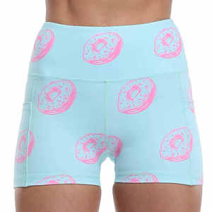 Hot Sale Customize Plus Size Women's Polyester/Cotton Crossover High Waist <b>Thigh</b> Length Thin Side Pockets Button Quick Dry - Product Image 1