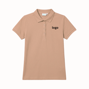 Polo femme anti-plis rayé color block en mélange de coton à manches amples pour l'été, personnalisable avec logo - Product Image 6