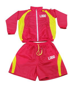 Wholesale Premium Quality Two Pieces Color Block Breathable Polyester Winter Windbreaker Tracksuit Unisex <b>Jacket</b> Printed - Product Image 6